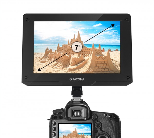 Kamera Monitor 7 Zoll LCD 3G-SDI HDMI 3D-LUT Prüffeld Peaking 1800 cd/m2