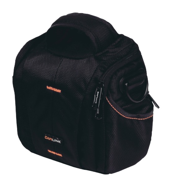 Kameratasche schwarz orange f. Sony HDR-PJ260VE