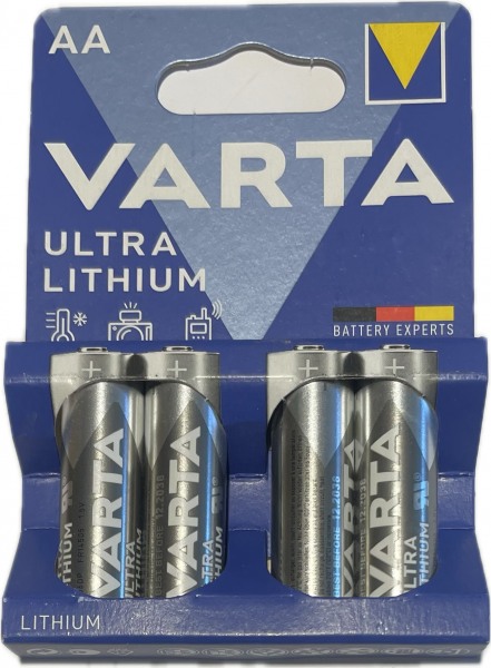 Piles Varta Professional Lithium AA Mignon 2900mAh 6106 blister de 4